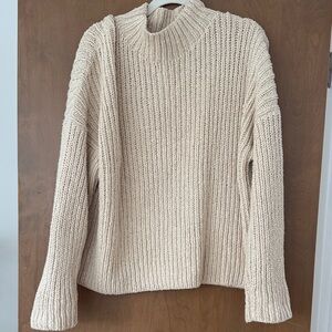 Lauren Manoogian Cream Turtleneck Sweater